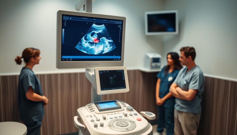 Como funciona a ultrassonografia obstétrica com doppler colorido e pulsado