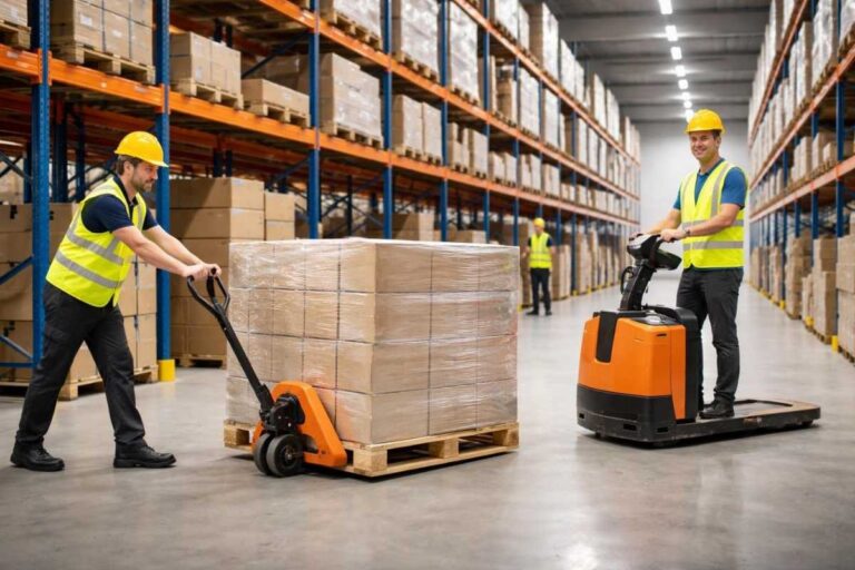 Transpaletes: manual ou elétrico, qual otimiza melhor a logística